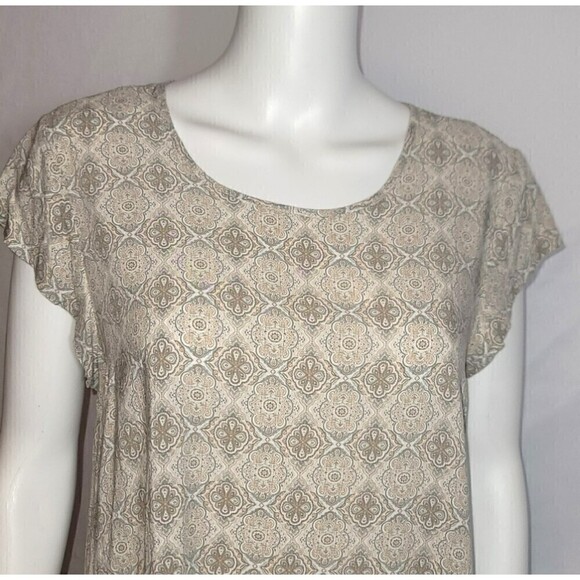 Cynthia Rowley Asymmetrical Crew Neck Blouse Size L - Picture 5 of 12